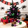 50ct Halloween Ornaments Tree Decoration, Black Green Orange Purple