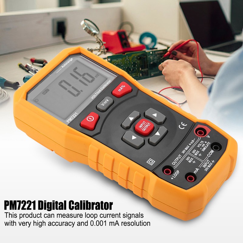 PEAKMETER PM7221 DC Voltage Current Digital Calibrator 0-10V 0-24mA