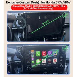 Custom Fit Car Phone Mount for Honda HR-V 2023-2025 & CR-V 2023-2025 | Designed Specifically for 7/9 Inch Screen Dashboard | MagSafe Compatible Clip-On Phone Holder with 360° Rotation & Anti-Slip Grip