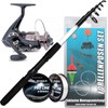 Angel Berger Tele Fishing Set Rod Reel with Accessories (Fishing