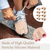 8 Stück Zehenspreizer Hallux Valgus, Silikon Großzehenabstandshalter mit 2 Schlaufen,