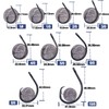 9KM DWLIFE Circle Hooks, Saltwater 25pcs/pack, Hook with Inline Barb,