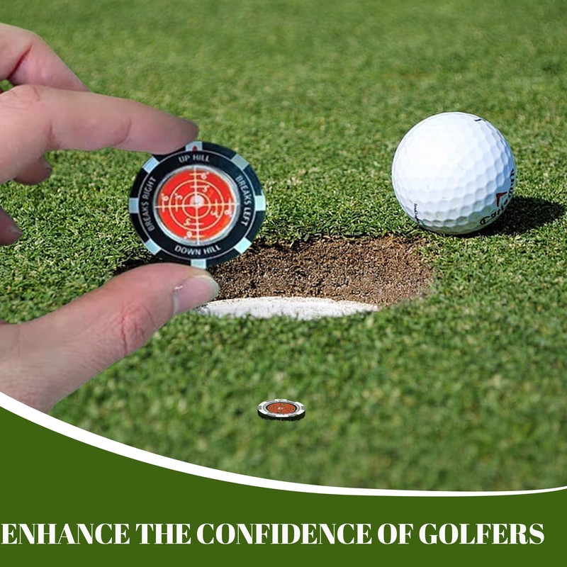 1Pcs Premium Golf Green Reader Level Ball Marker, High Precision