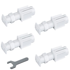 No Drill Blinds for Windows, 4 Pack Venetian Blind Holders with Wrench, Easy Install No Screw Blinds for Windows, Rental-Friendly Solution for Apartments, Dorms and Temporary Spaces