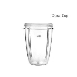 Gekufa 24oz Cups for Compatible with Nutribullet Accessories 600W 900W Blender Juicer Mixer Replacement Parts(2 Pack)