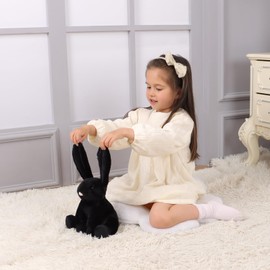 Apricot Lamb Cuddly Toy Black Bunny 20 cm - Bunny Cuddly Toy Bunny Plush Toy Soft & Washable Gift for Children Baby Girl Boy