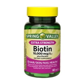 Biotin Keratin 000mcg Uñas Piel Cabello 60pz Importado
