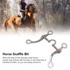 Horse Snaffle Bit Stainless Steel Rose Gold Plated Horse Gag