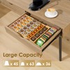 Kssiaz Coffee Pod Holder Drawer, Bamboo K Cup Holder Compatible