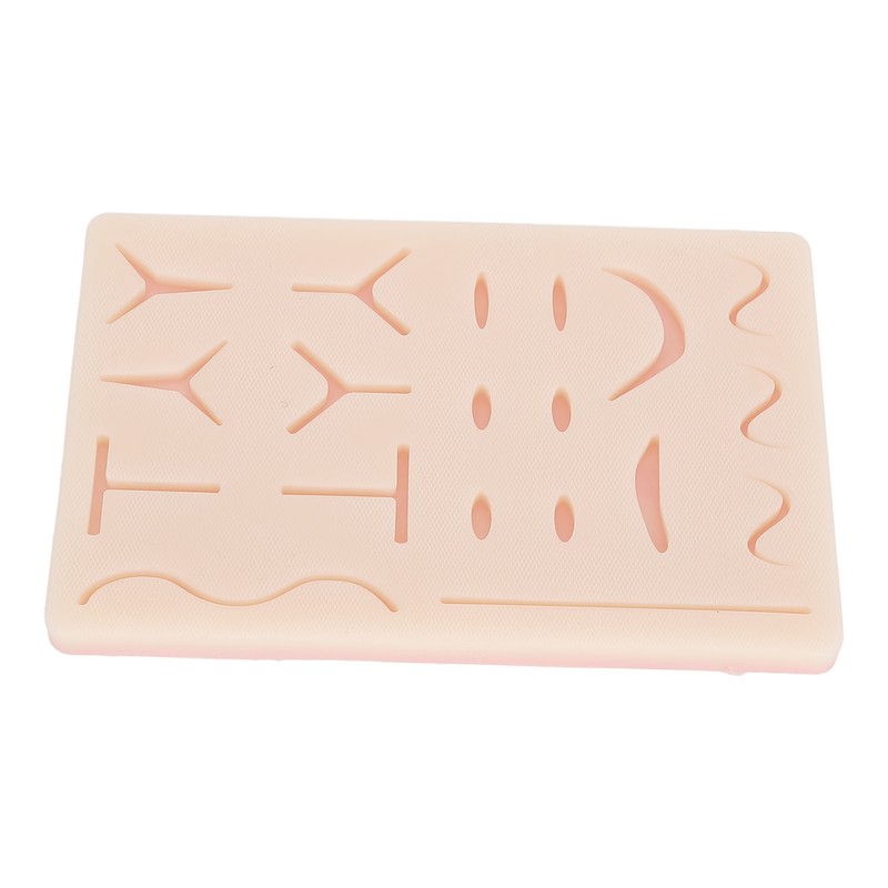 Suture Practice Pad Reusable Silicone Sature Training Skin Pad with
