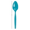 Fun Express - Turquoise Plastic Spoons (50pc) - Party Supplies