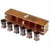 Nagina International 06 Shot Glasses With Rosewood Box