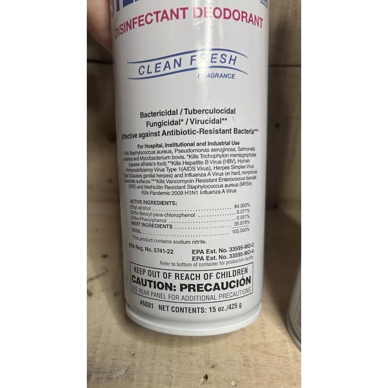 Spartan Steriphene II Disinfectant Deodorant Clean Fresh Qty. 3 -