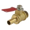 Sourcingmap 1/4" PT Male Thread to 8mm Hose Barb Red