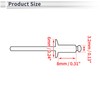 RATCHROLL 50 Pcs Open End Large Flange Blind Rivets 3.2mm