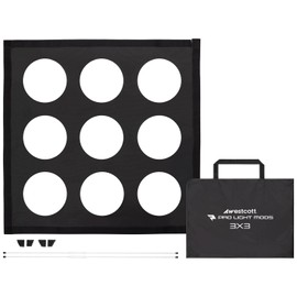 Westcott Pro Light Mods - Quick Softbox Attachment Simulating Stadium Lights, Stage Lighting Prop, Fashion Lighting for Westcott and 3rd Party Softboxes - 3 x 3 ft (91.4 x 91.4 cm)