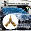 EATAKWARD Pressure Washer Tee, 3/8 Inch Fitting, Splitter Coupler, Quick