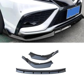 Hyorabyn Front Bumper Lip for Toyota Camry SE/XSE/TRD Sport Style 2021 2022 Front Lip Lower Chin Spoiler Splitter 3PC Carbon Fiber Color