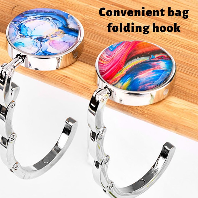 KOLZEMV 2 x Table Handbag Holder Hooks, Handbag Holder for