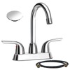 SOKA Bathroom Sink Faucet for 3 Hole, 4 Inch Stainless