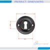 Infinity Decor Solid Brass Slimline Standard Door Lock Keyhole Cover