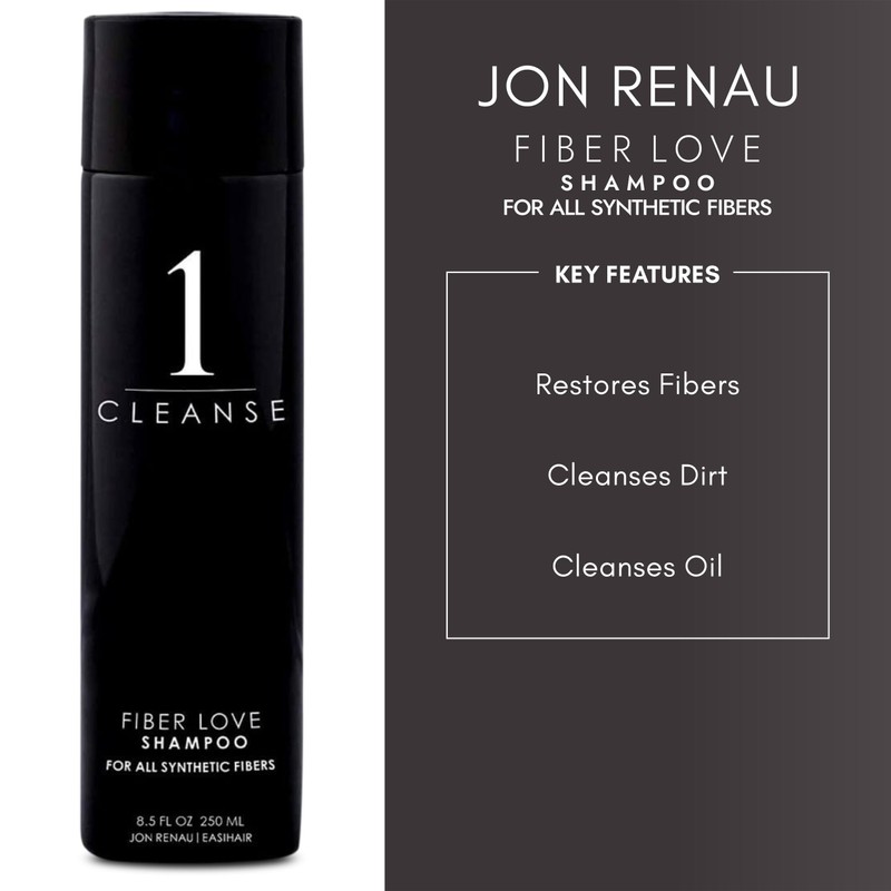Jon Renau Shampoo for Synthetic Fiber Wigs, Toupes, 8.5 fl