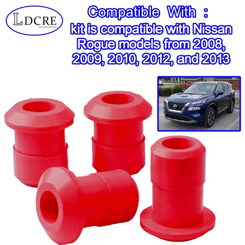 4Pcs Polyurethane Subframe Bushing Kit,Compatible With Nissan Rogue 2008-2013,Front &