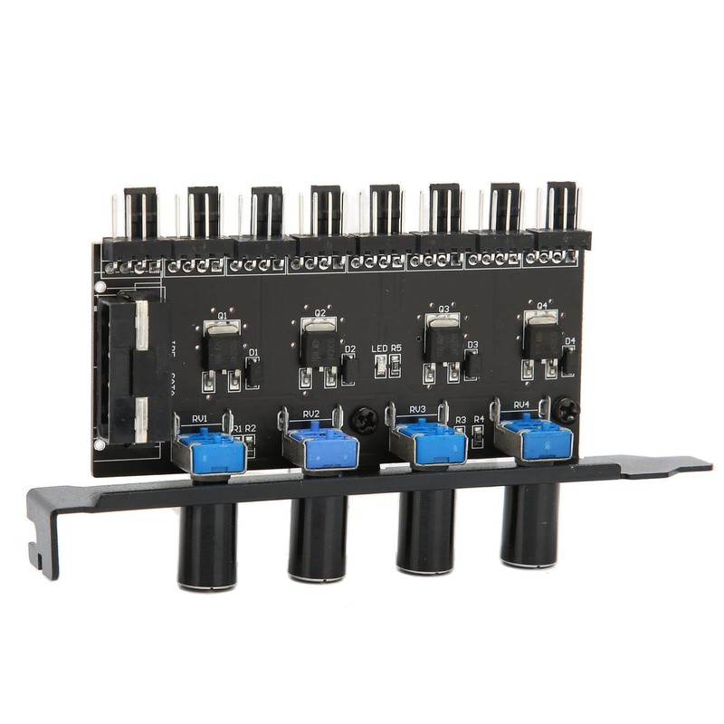 PC Fan Hub, PC8 Channel Fan Hub Plastic Metal for