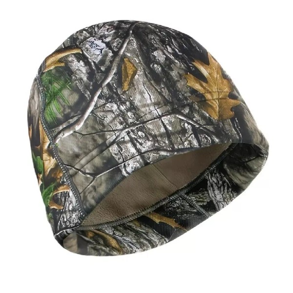 Unbranded Tree Leaf Pine Needle Camouflage Fleece Lined Cap Beanie