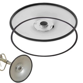 Rgzqrq Pack of 2 Interchangeable Rubber Rings for Bar Stools to Protect the Floor, Quiet, Non-Slip Floor Protection for Bar Stools, Rubber Seal, Suitable for Most Bar Stools (Black, 41.5 cm)