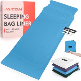 JAICOM Sleeping Bag Liner Ultralight - Travel Sheets for Hotel, Portable & Comfortable & Quick-Drying Adult Sleep Sack for Camping, Business Trips, Traveling, Hostel