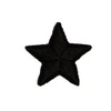 ID 3466E Black Star Patch Night Sky Craft Symbol Embroidered