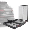 HECASA Hitch Mount Cargo Scooter Carrier Rack w/Foldable Ramp 3"