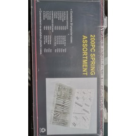 200 Piece Compression Springs Assortment Kit,Spring Assortment Set,Zinc Plated Compression and Extension Springs Kit