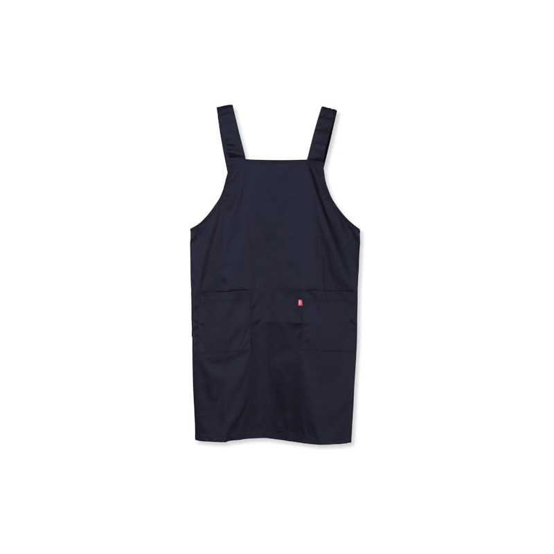 Edwin Apron, Adjustable Back Button, Plain, H-Shaped, Double Sided Pockets,