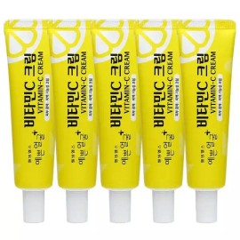 Wellbeing Health [웰빙헬스] 예쁜얼굴 비타민C 크림 피부광채 미백 기능성 크림 25g X 5개 [Wellness Health] Pretty Face Vitamin C Cream Skin Radiance Whitening Functional Cream 25g X 5pcs