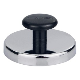 Magnet with Chrome Trim and Knob / Handle up to 40 kg Diameter 80 mm Magnetic Holder Round Magnet