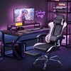 Furmax Gaming Chair, Computer Chair with Footrest and Massage Lumbar