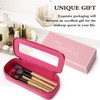 Pinkmik Makeup Brush Case Clear Travel Cosmetic & Toiletry Bag