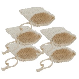 ORFOFE Travel Cotton Drawstring Bag Pcs Soap Bags Exfoliating Pouches for of Soap Portable