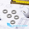 RESFNSE 600Pcs Black Nylon Rubber Flat Washer Assortment Kit for