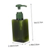 Baluue 4pcs Emulsion Bottles Refillable Lotion Shampoo Pump Dispenser for