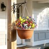 ADORAMOUR Decorative Artificial Flowers Fake Spring Grass Daisies Bouquet