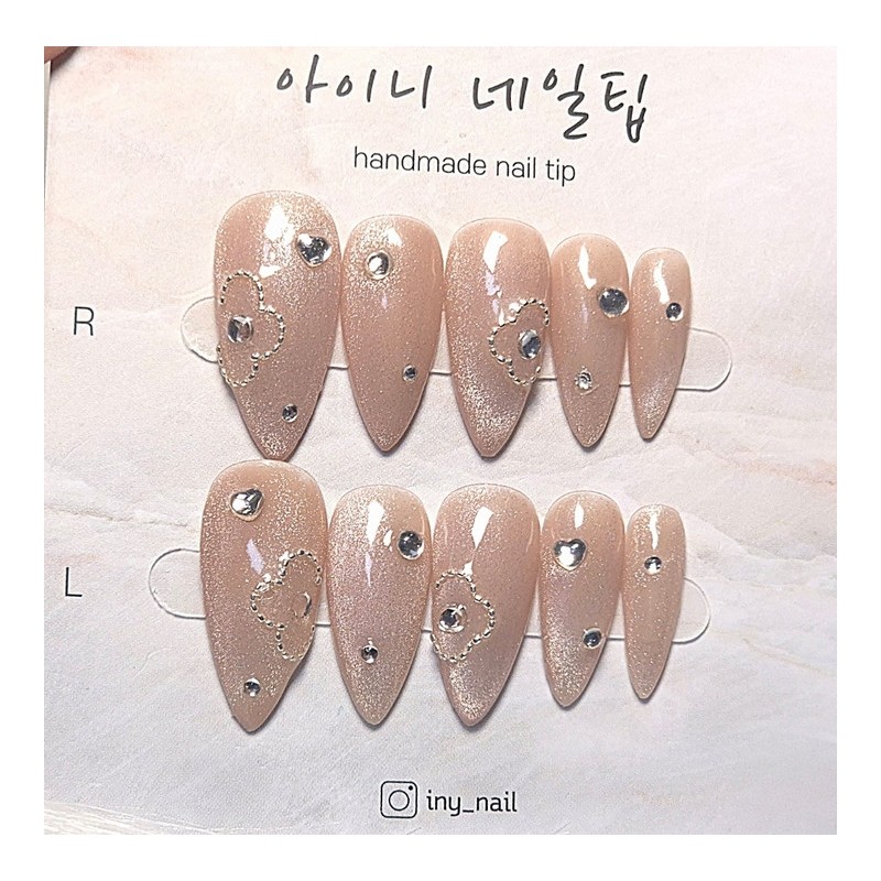 [In-store special discount] Premium three-leaf clover magnetic gel handmade nail