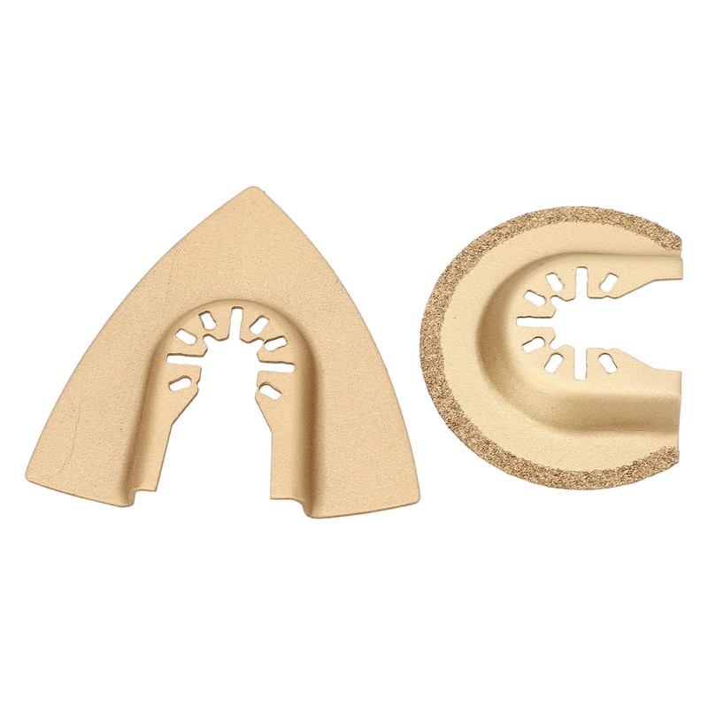 10Pcs Oscillating Saw Blade Triangle Semicircular High Carbon Steel Multitool