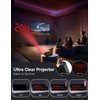 Netzu Projection Clock for Bedroom Ceiling, Alarm Clocks with 180°