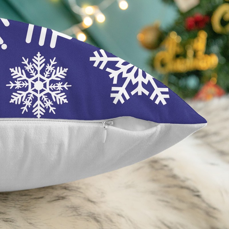 CaliTime Pack of 2 Cozy Fleece Throw Pillow Cases Covers