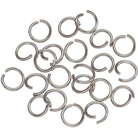 Craftdady 500pcs Stainless Steel Open Jump Rings 6mm 18 Gauge Silver Unsoldered Round Ring Connectors for Jewelry Making Repairing