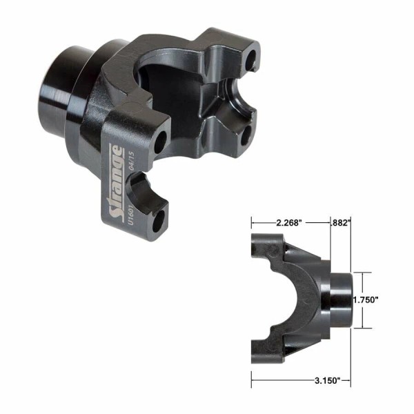 Strange Engineering Chevy GM 12 Bolt 1350 Chromoly Pinion Yoke