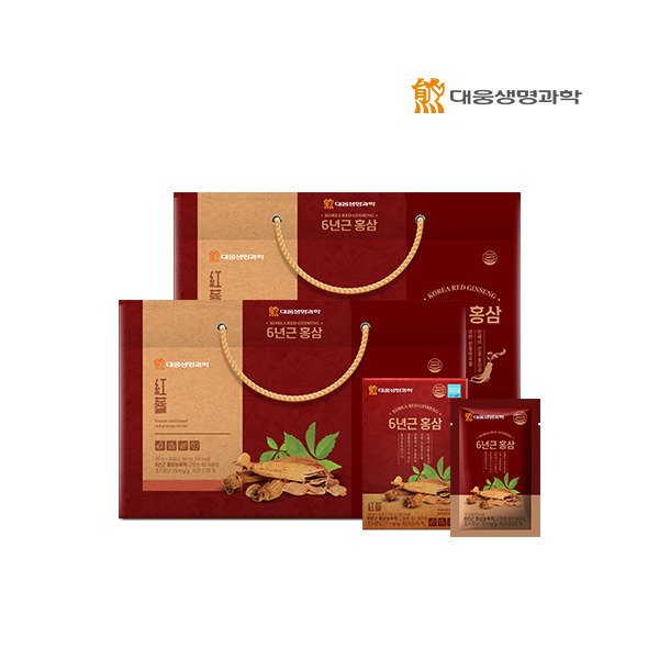 [Daewoong Life Science] 2 sets of 30 packets of 70ml 6-year-old red ginseng (total of 60 packets)